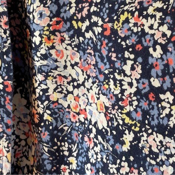 Chaps No Iron Floral Button Down Blouse - Picture 3 of 5